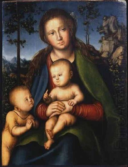 Madonna with Child with Young John the Baptist, Lucas Cranach the Elder